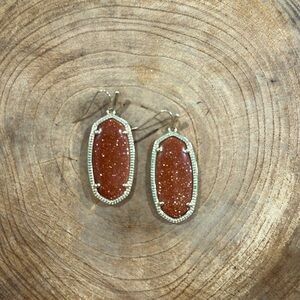Kendra Scott Earrings—Sparkling Rust color